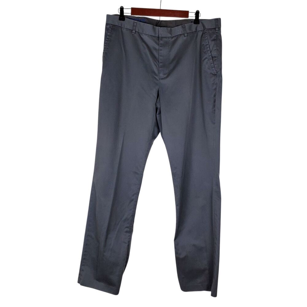 Bonobos Friday Pants Mens 36x32 Gray Cotton Straight Fit Leg Business Casual